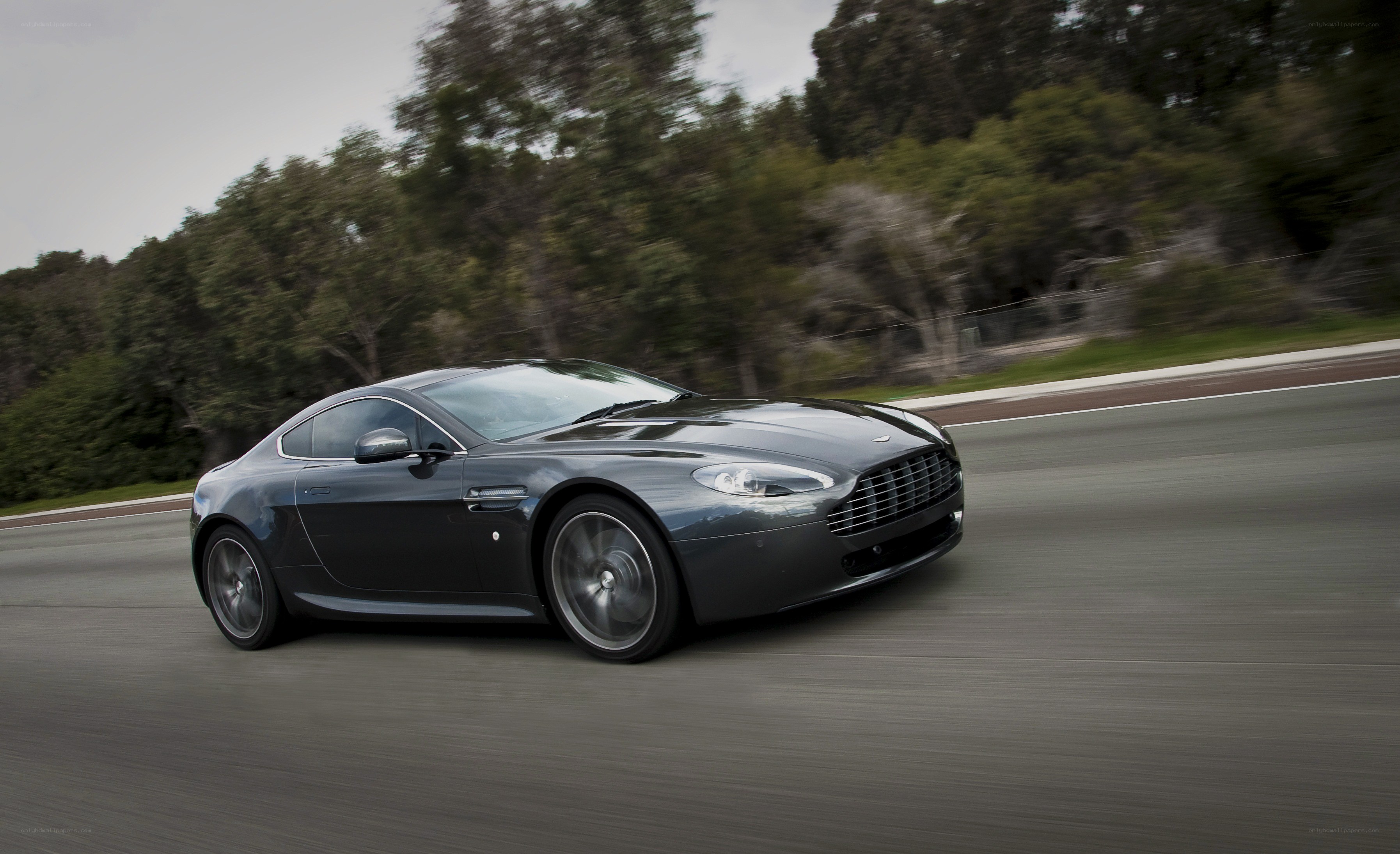 Aston Martin on a road