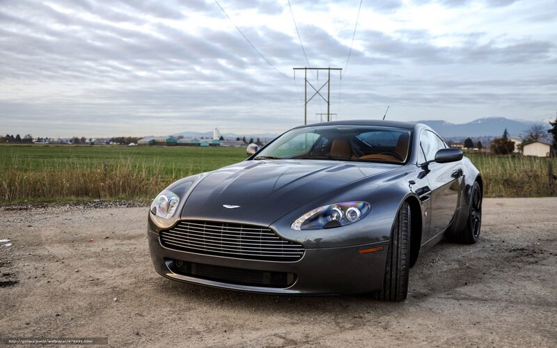 Aston Martin on a rural road