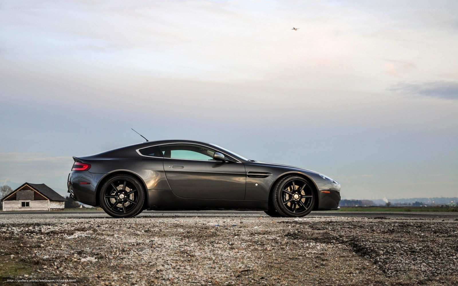 Aston Martin on airstrip