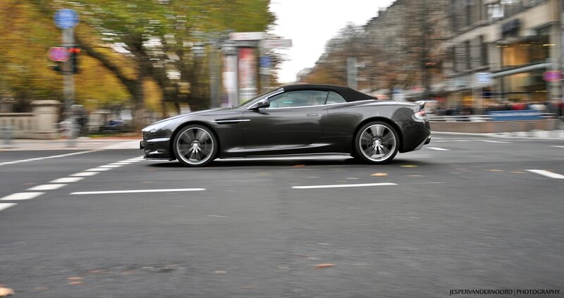 Aston Martin on city street