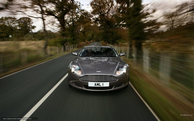 Aston Martin on country road