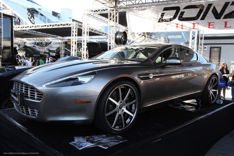 Aston Martin on display at car show