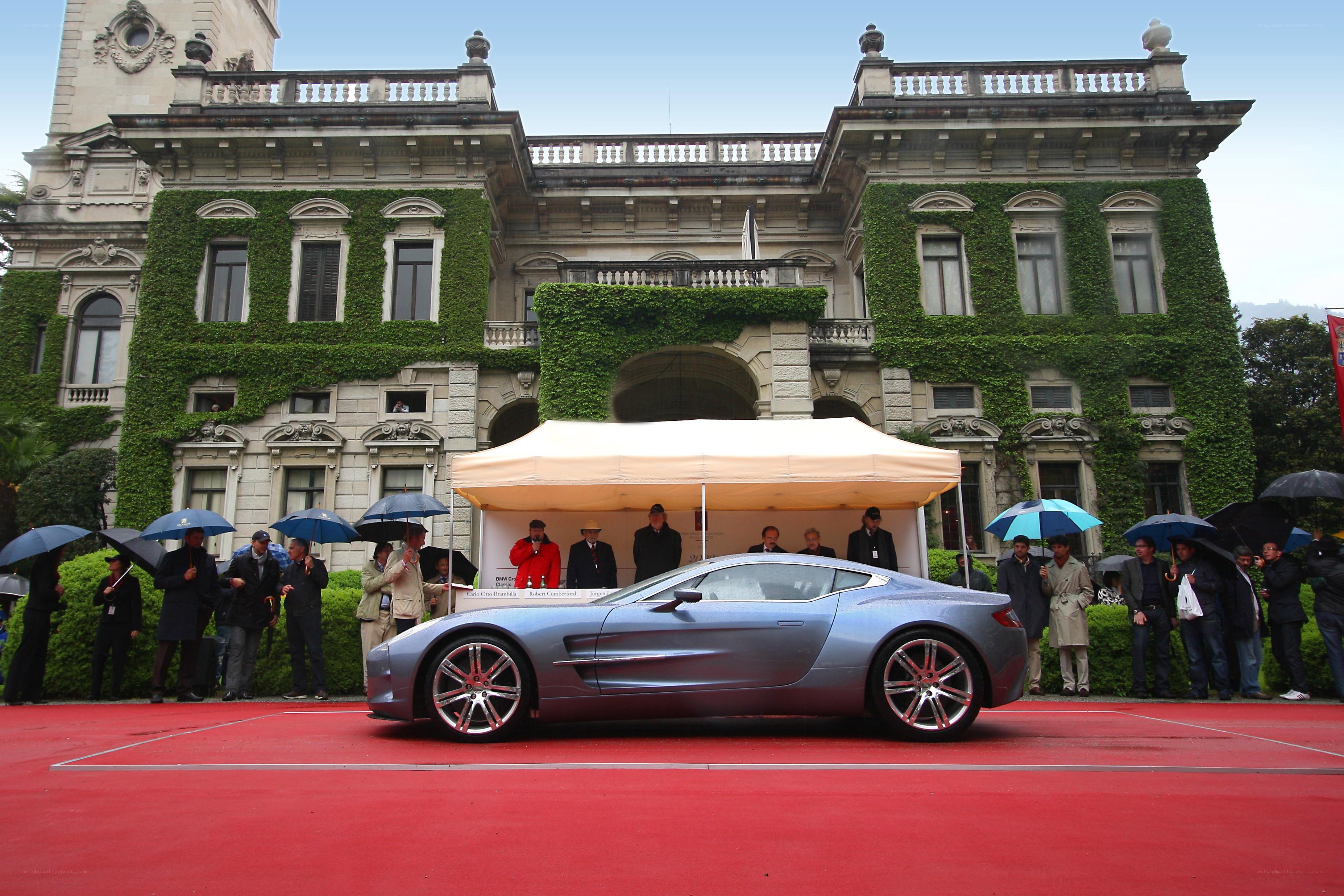 Aston Martin on red carpet