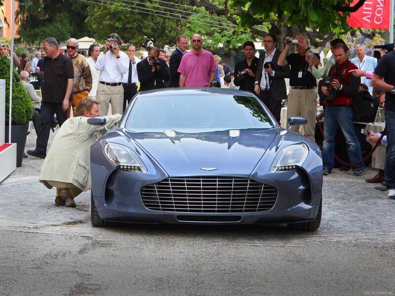 Aston Martin One-77 at a car show