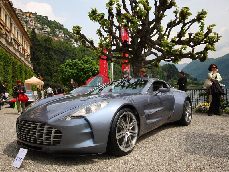 Aston Martin One-77 at a car show