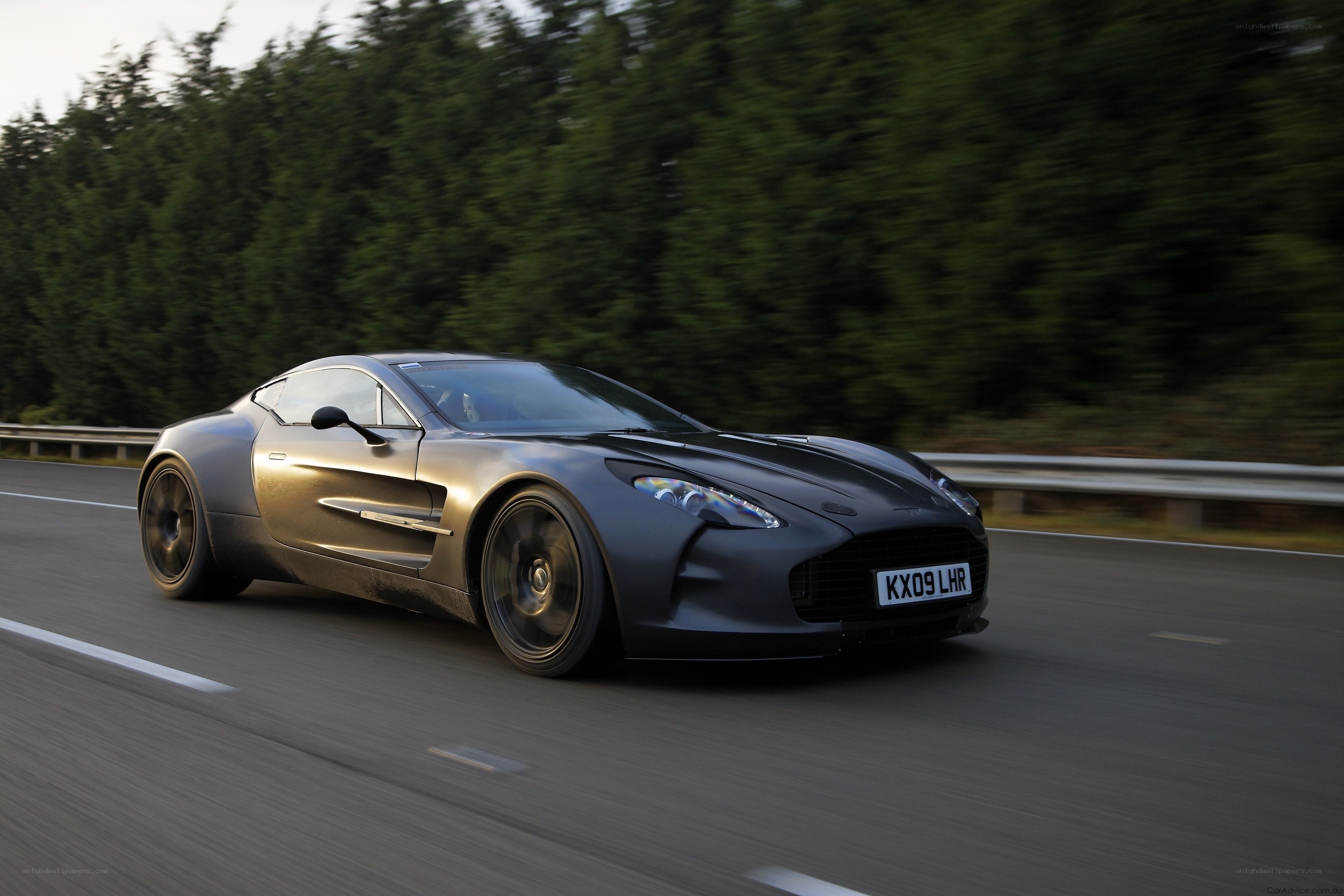 Aston Martin One-77 in motion