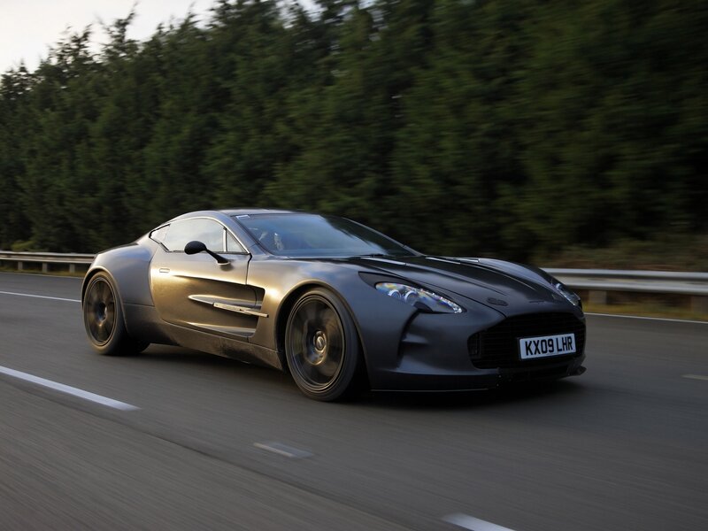 Aston Martin One-77 in motion