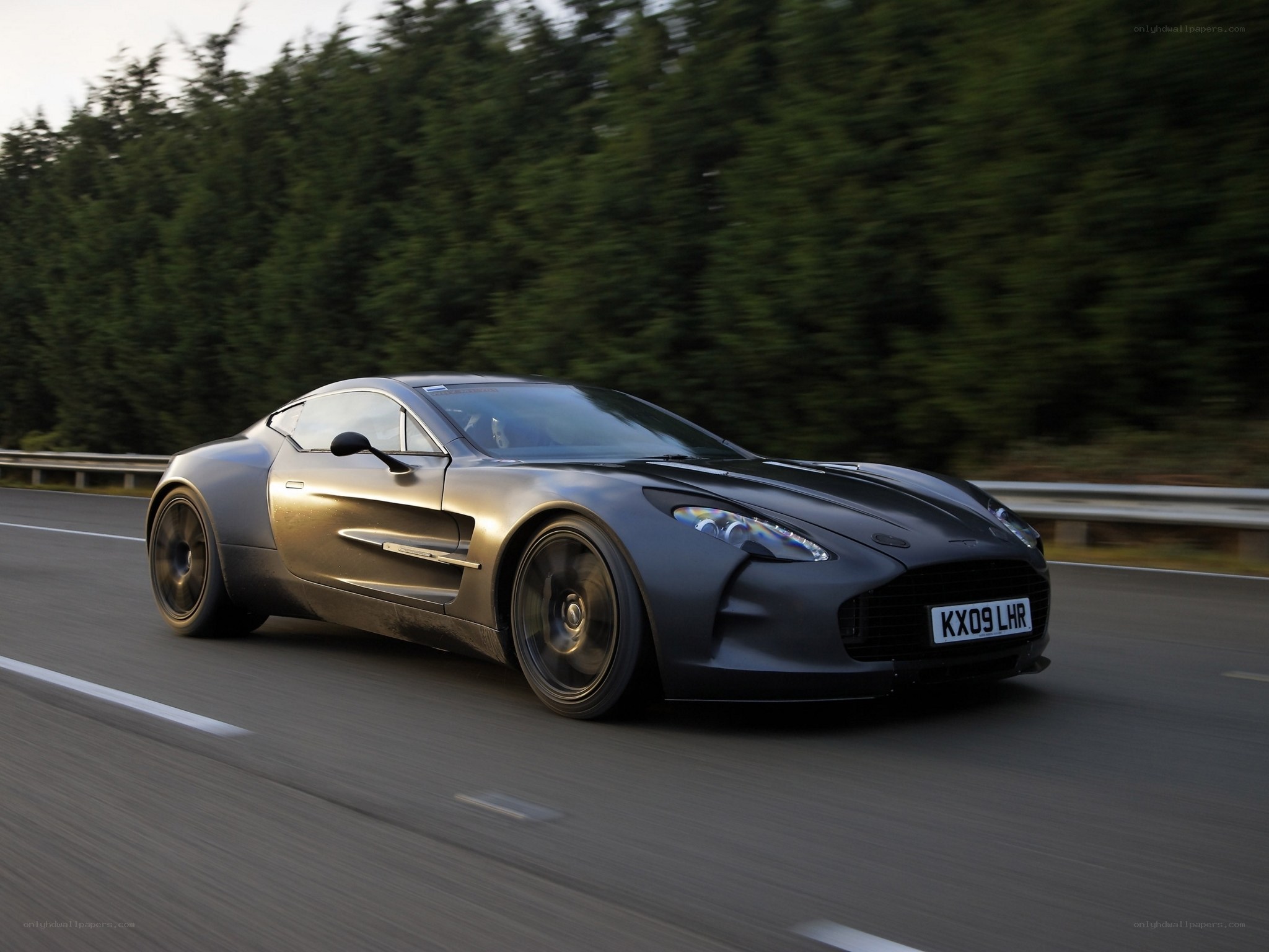 Aston Martin One-77 in motion