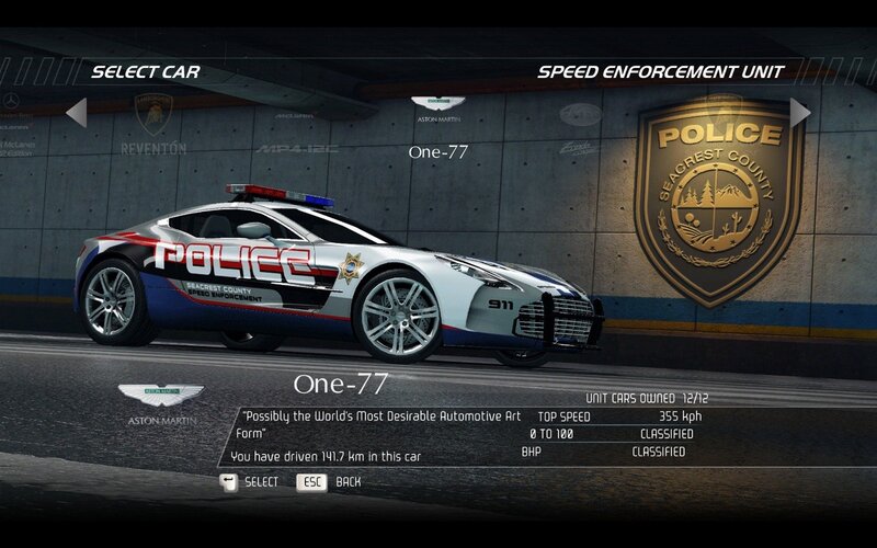 Aston Martin One-77 police car