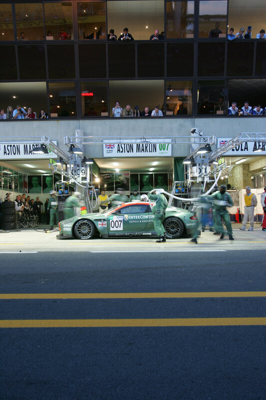 Aston Martin pit stop