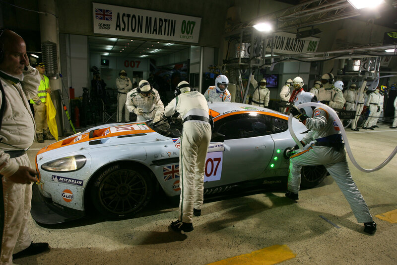 Aston Martin pit stop at Le Mans