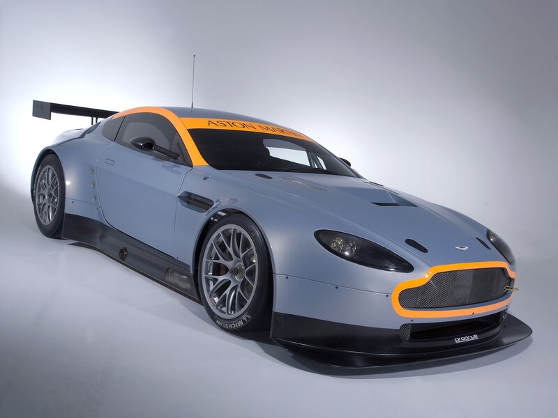 Aston Martin Race Car — Gray, Dramatic