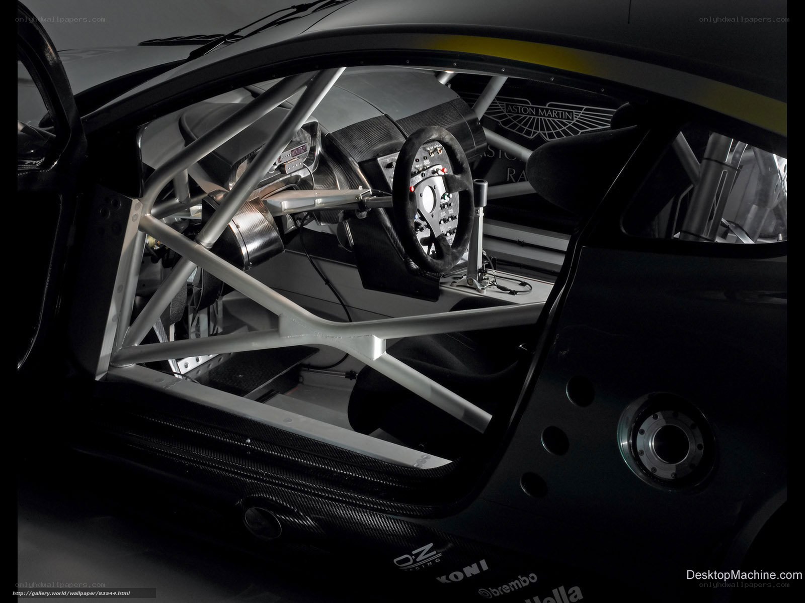 Aston Martin race car interior