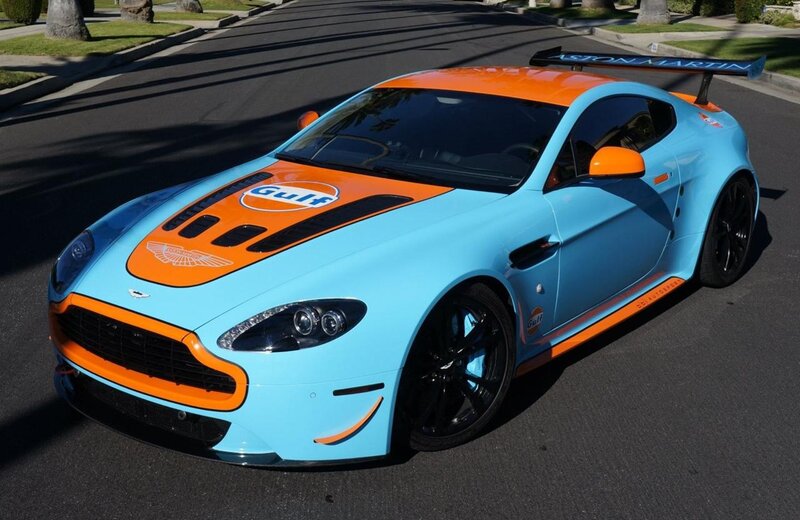 Aston Martin Race Car — Light Blue, Dramatic