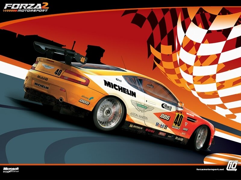 Aston Martin Race Car — Orange