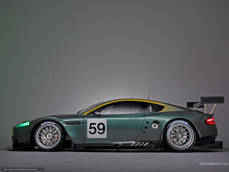Aston Martin race car side profile