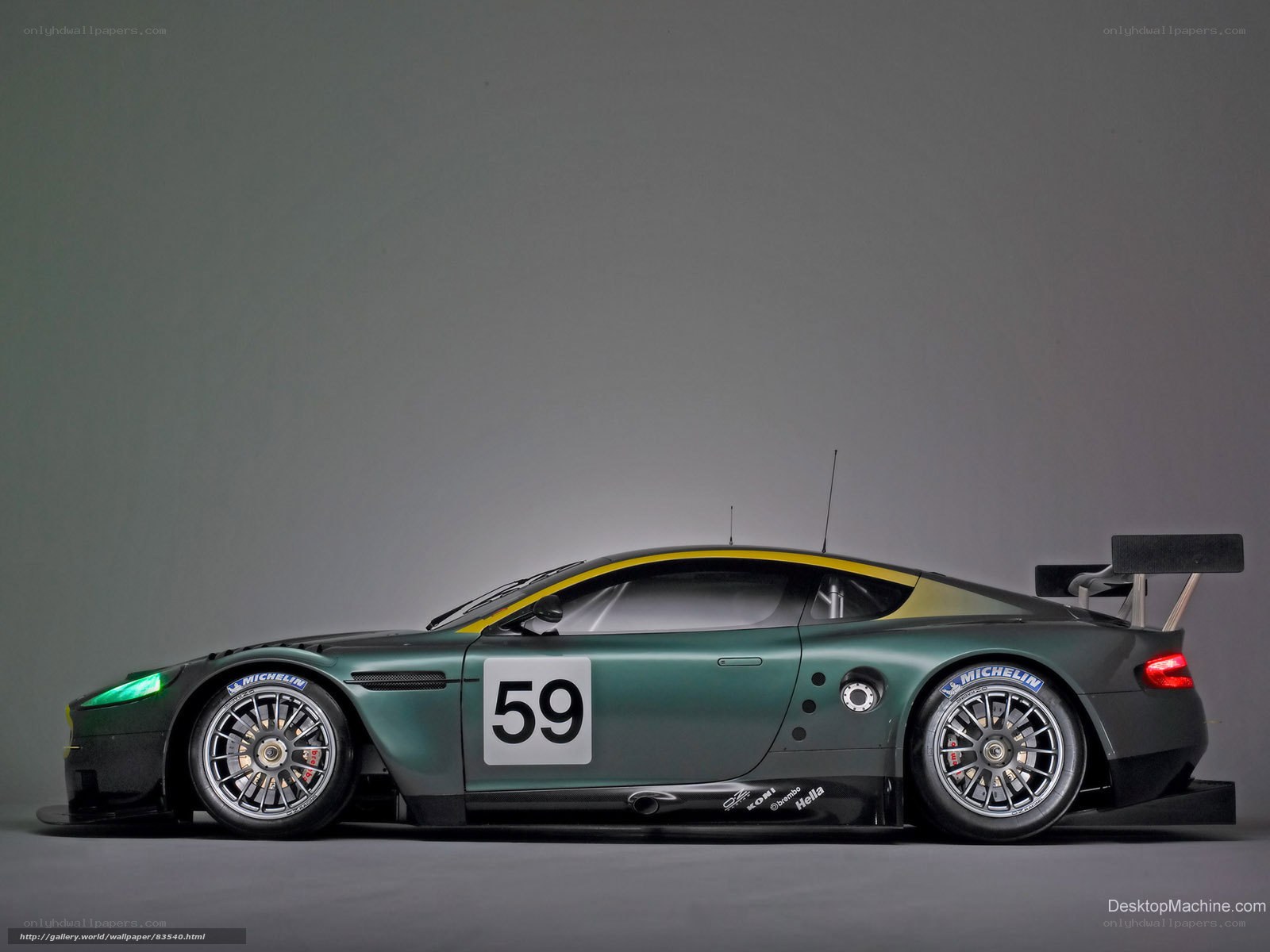 Aston Martin race car side profile