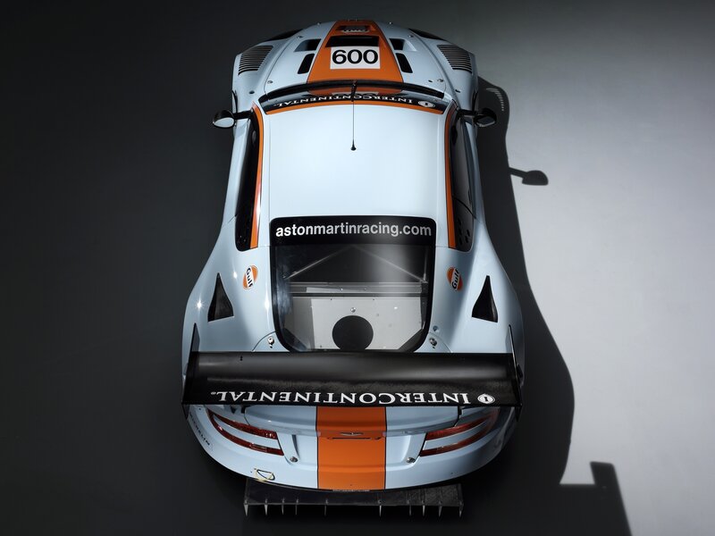 Aston Martin Race Car — White, Dramatic