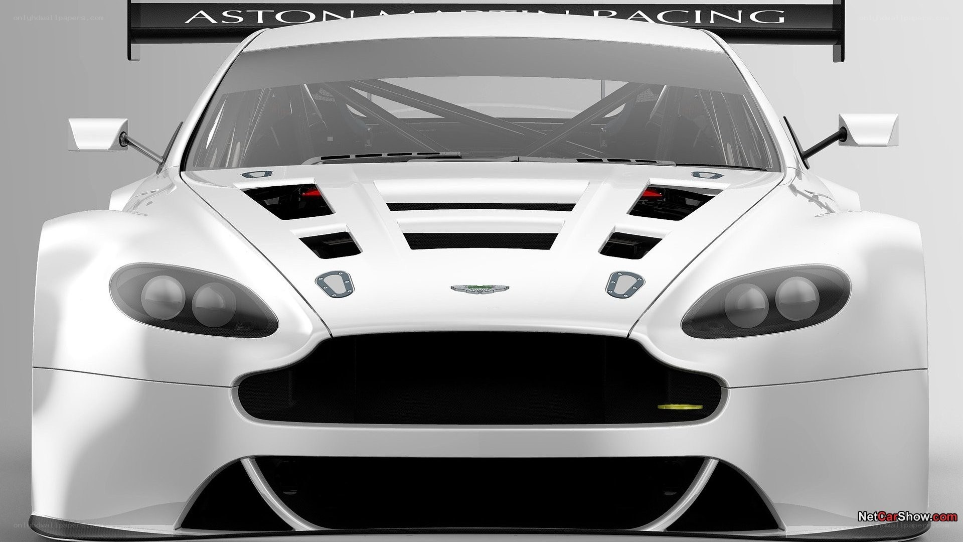 Aston Martin racing car front view