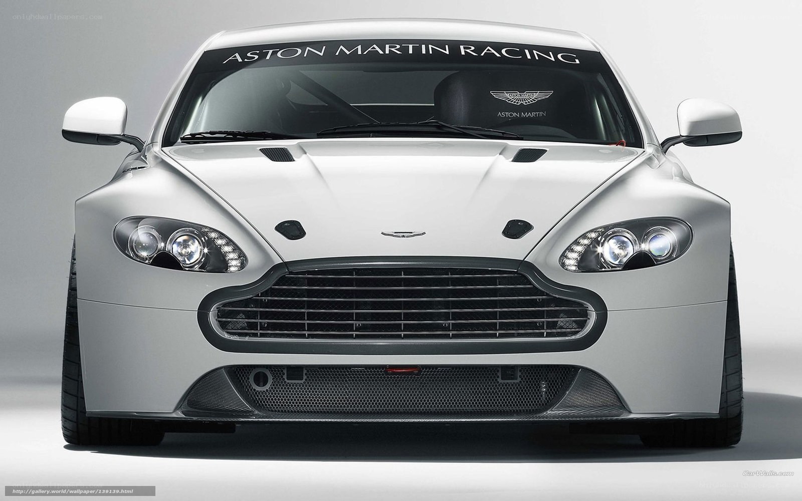 Aston Martin racing car front view