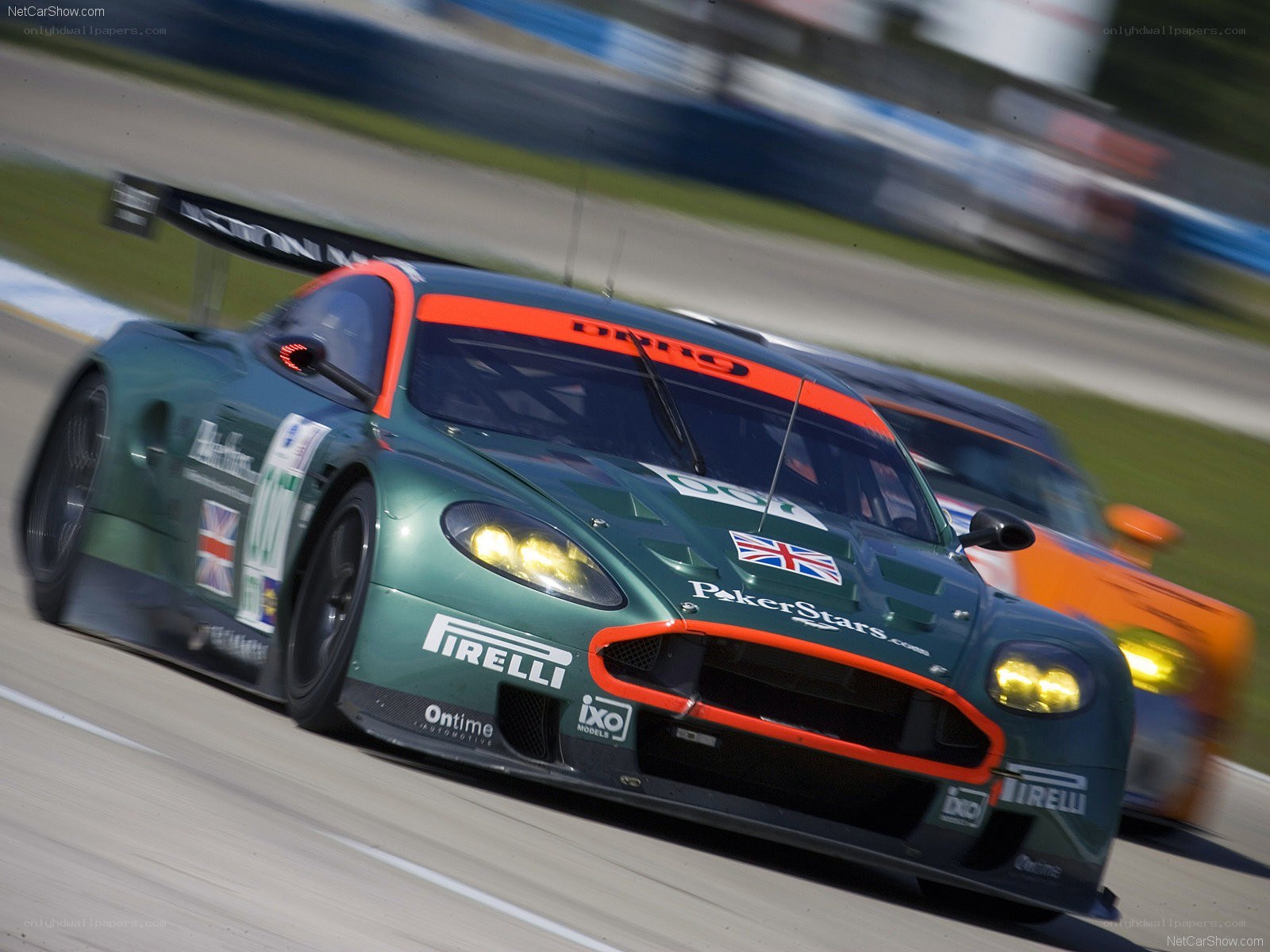 Aston Martin racing on track