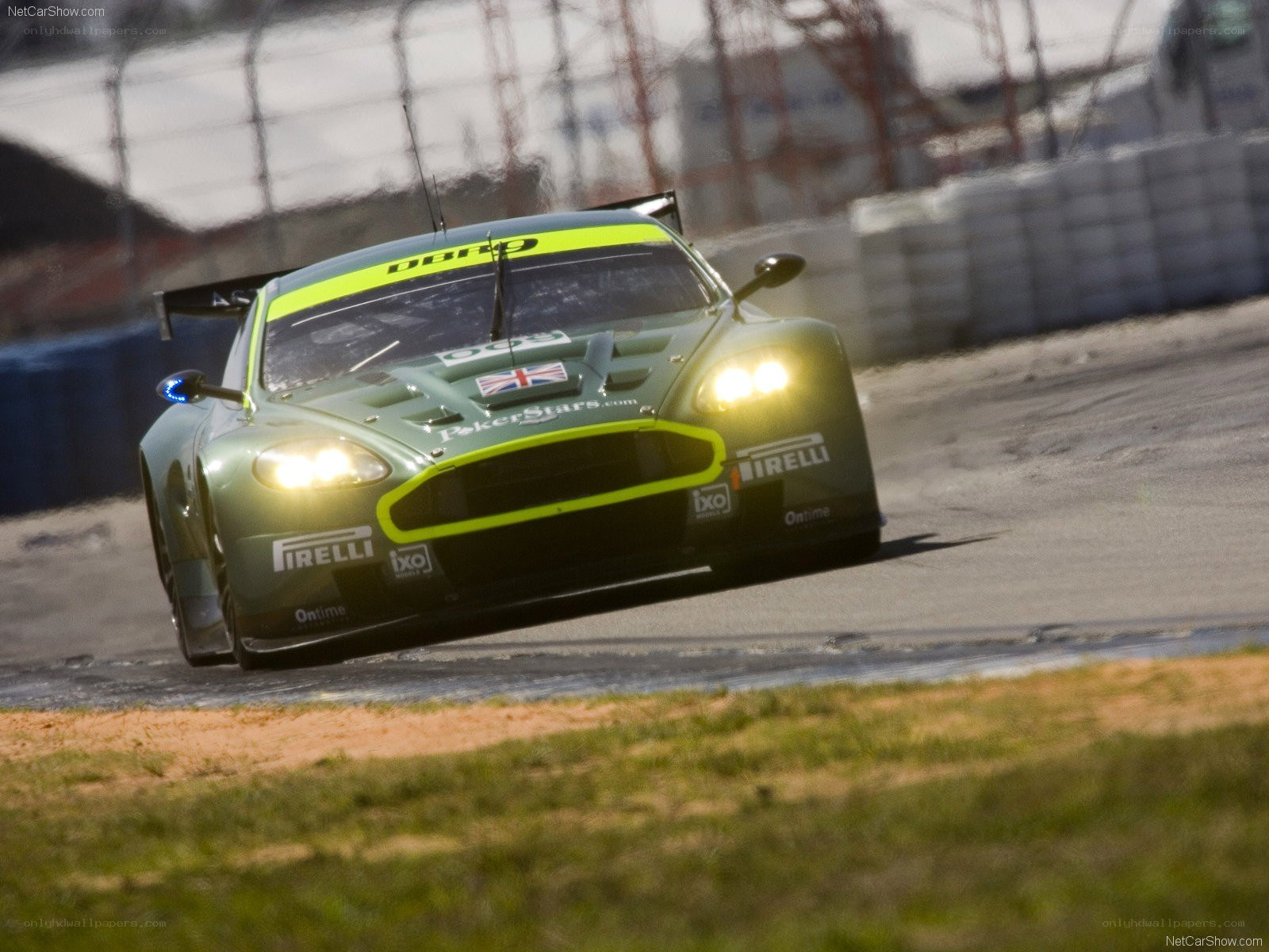 Aston Martin racing on track