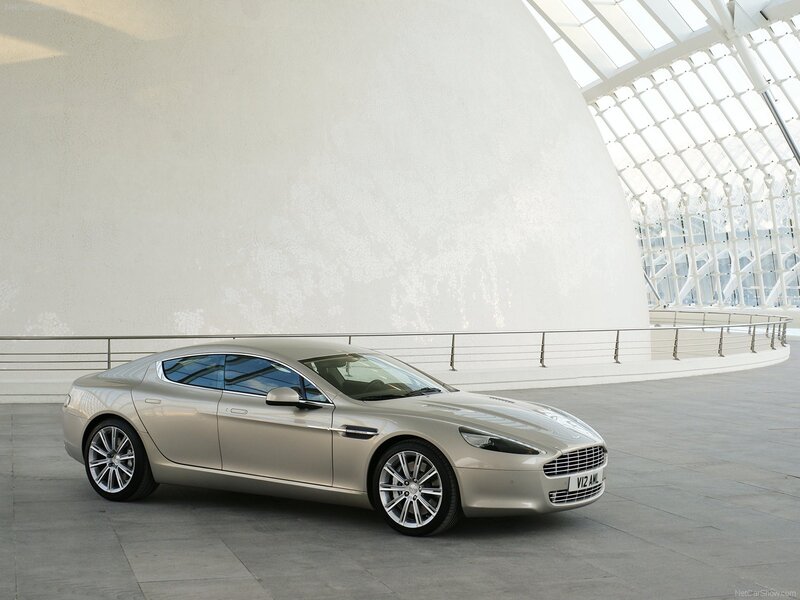 Aston Martin Rapide in modern architecture