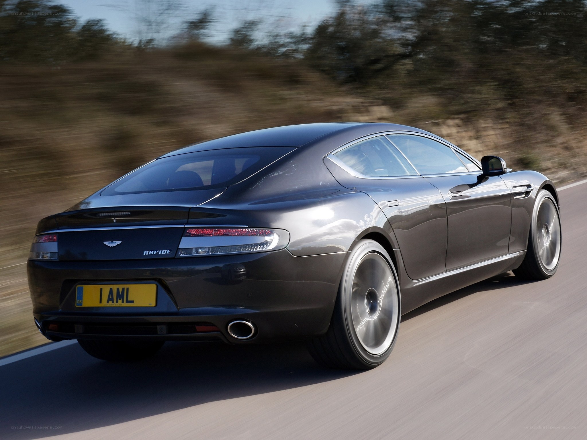 Aston Martin Rapide in motion