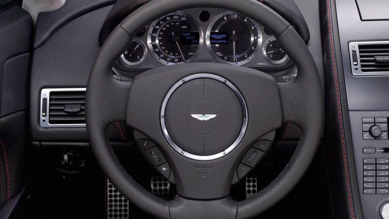 Aston Martin steering wheel interior