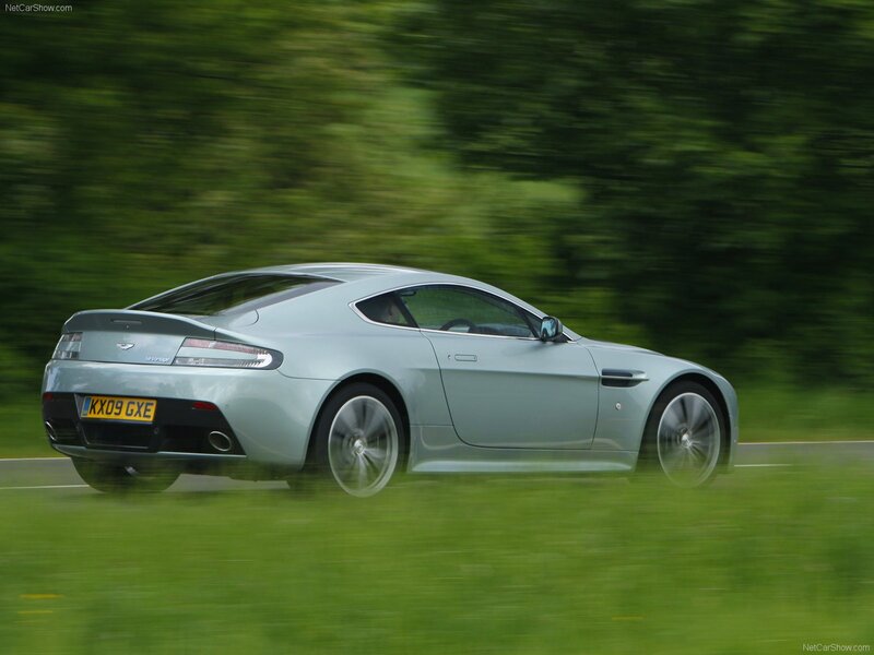 Aston Martin V12 Vantage in motion