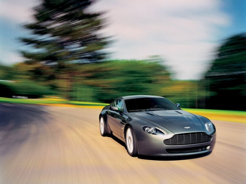 Aston Martin V12 Vantage in motion