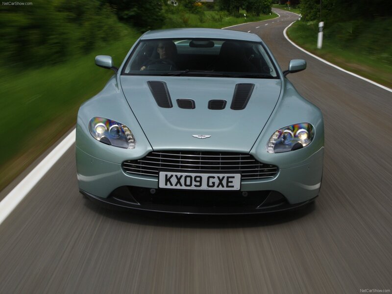 Aston Martin V12 Vantage in motion