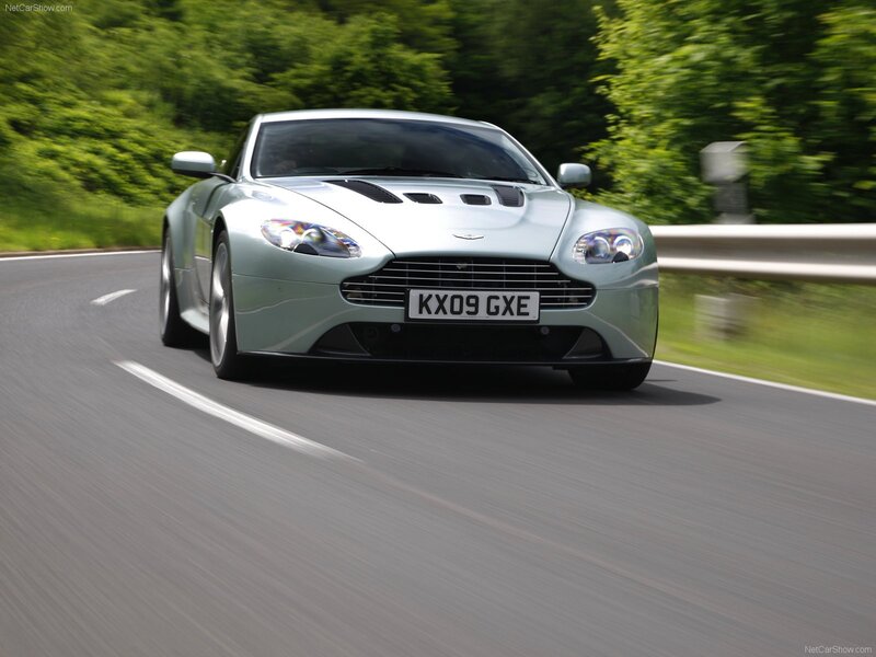 Aston Martin V12 Vantage in motion