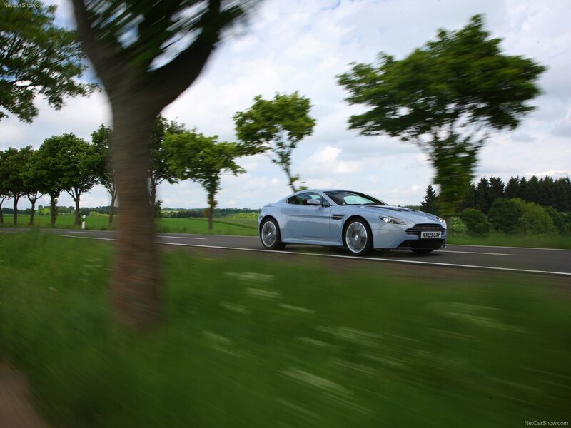 Aston Martin V12 Vantage in motion
