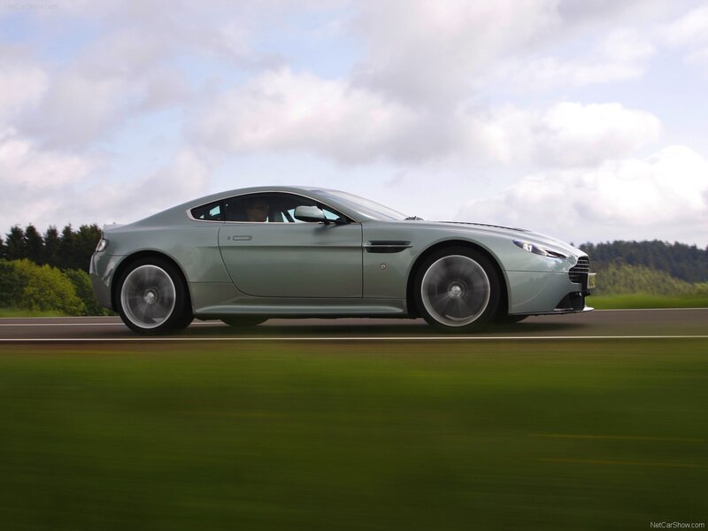 Aston Martin V12 Vantage in motion