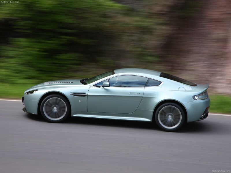 Aston Martin V12 Vantage in motion