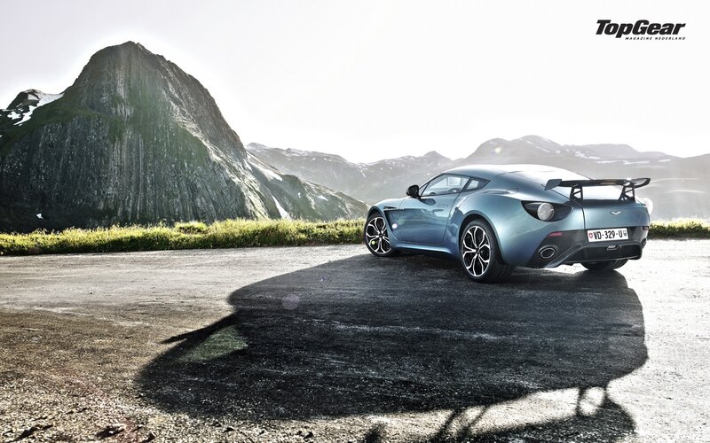 Aston Martin V12 Zagato in mountains