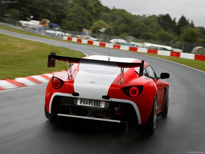 Aston Martin V12 Zagato on track