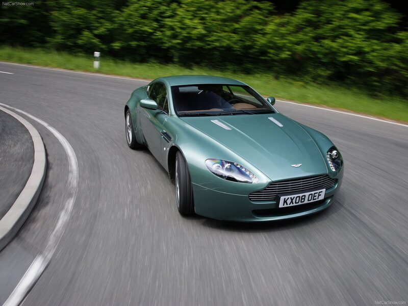 Aston Martin V8 Vantage in motion