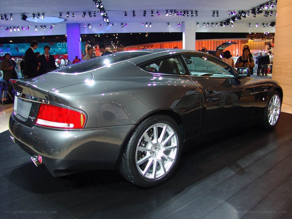 Aston Martin V8 Vantage on display