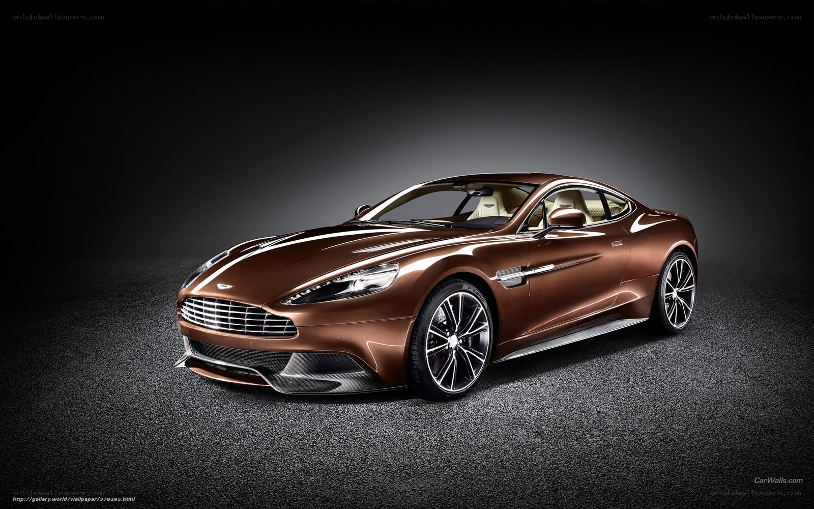 Aston Martin Vanquish in bronze