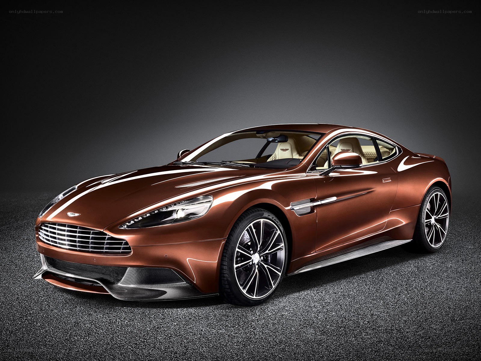 Aston Martin Vanquish in copper