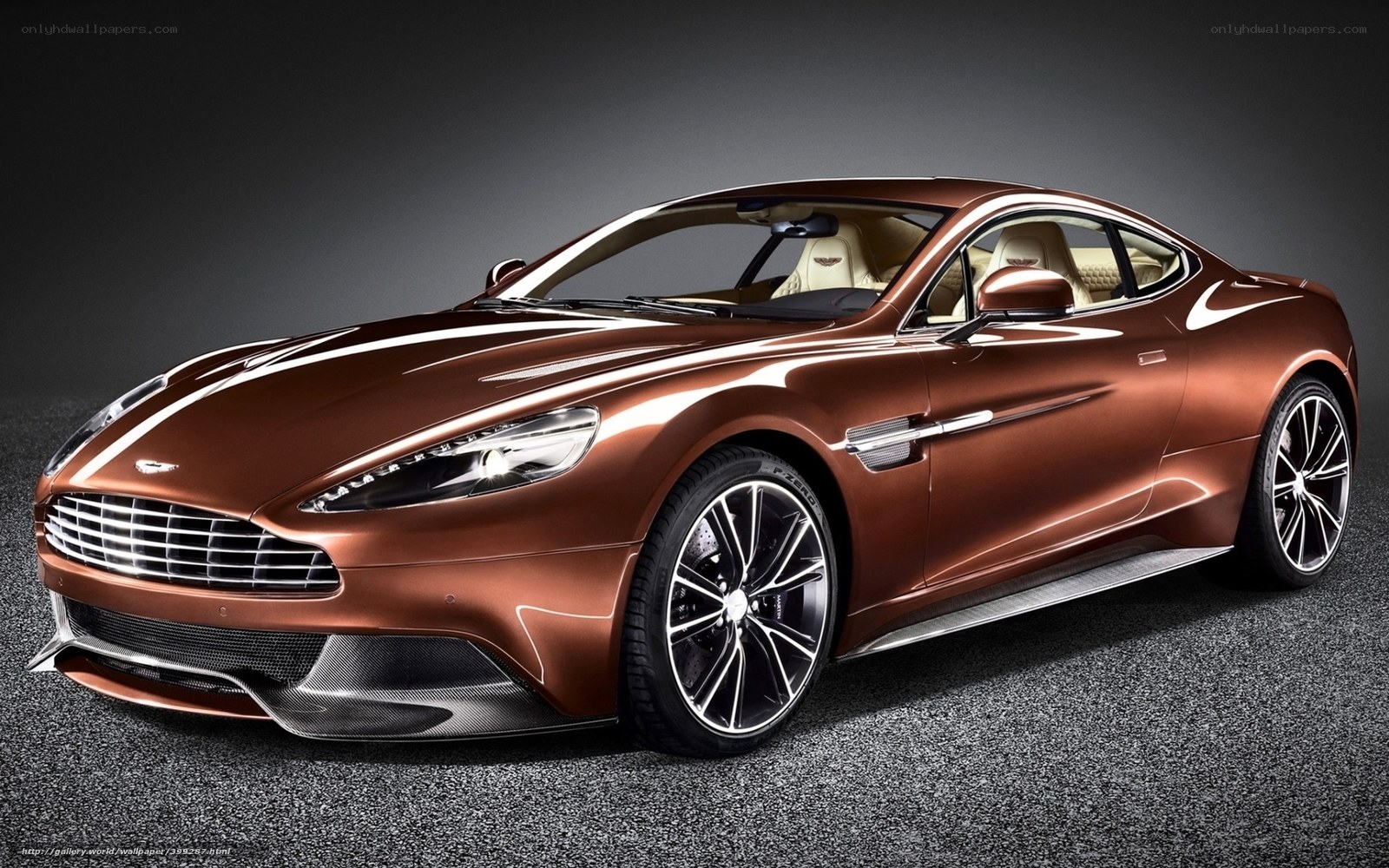 Aston Martin Vanquish in copper