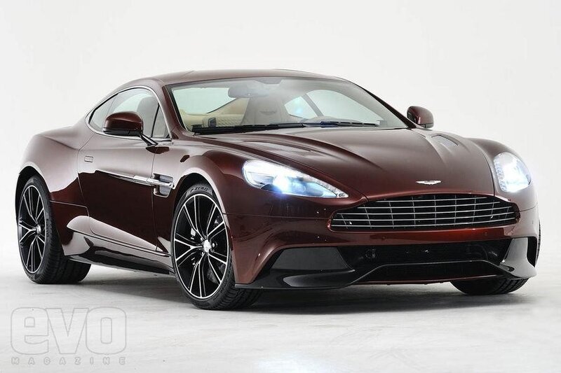 Aston Martin Vanquish in maroon