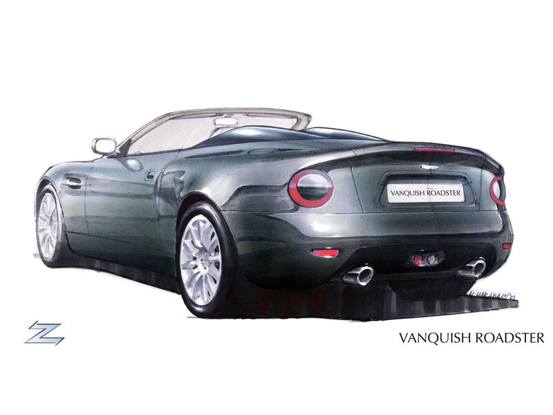 Aston Martin Vanquish Roadster sketch