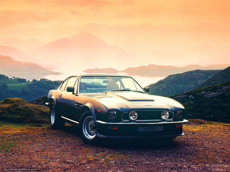 Aston Martin Vantage in a scenic landscape