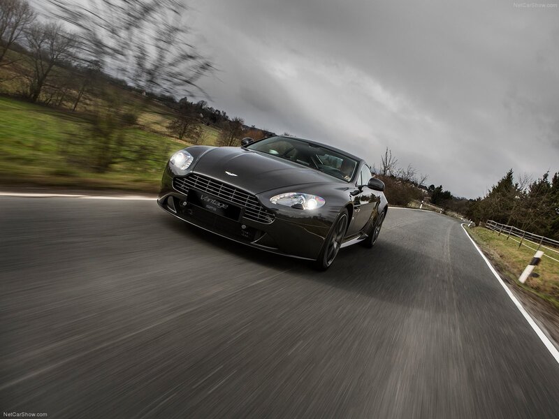 Aston Martin Vantage on a country road