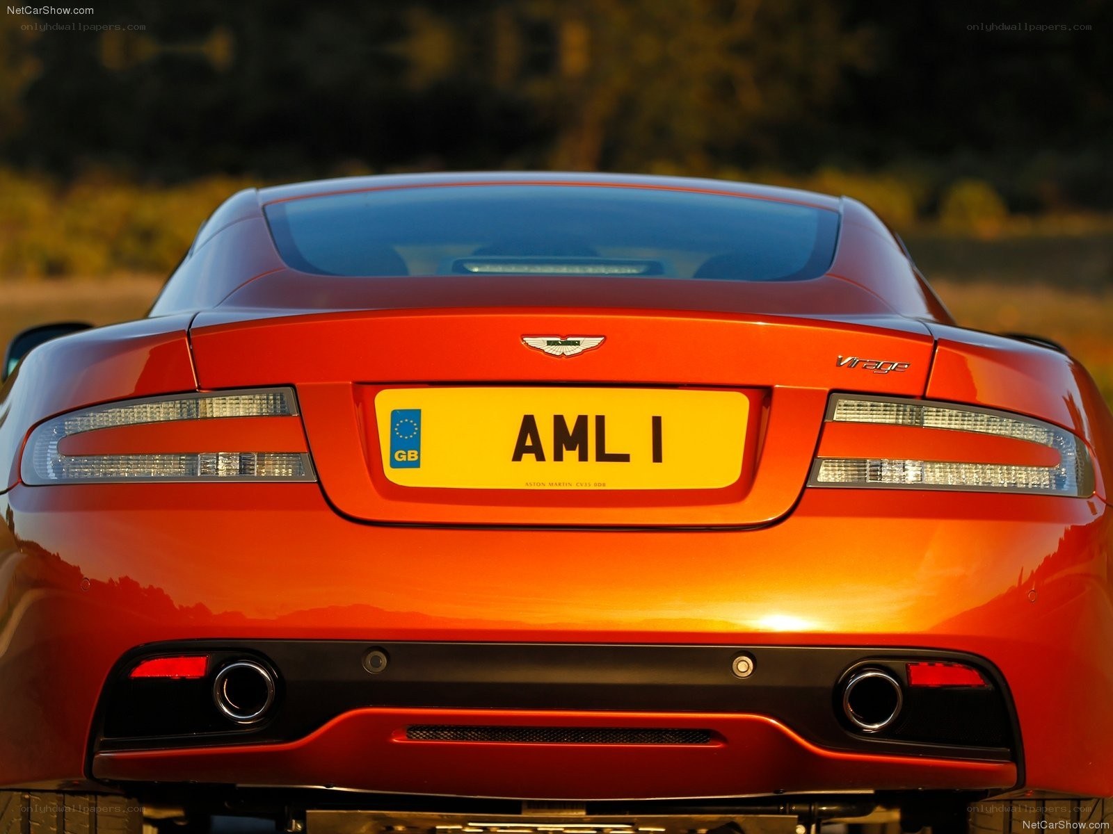 Aston Martin Vantage rear view