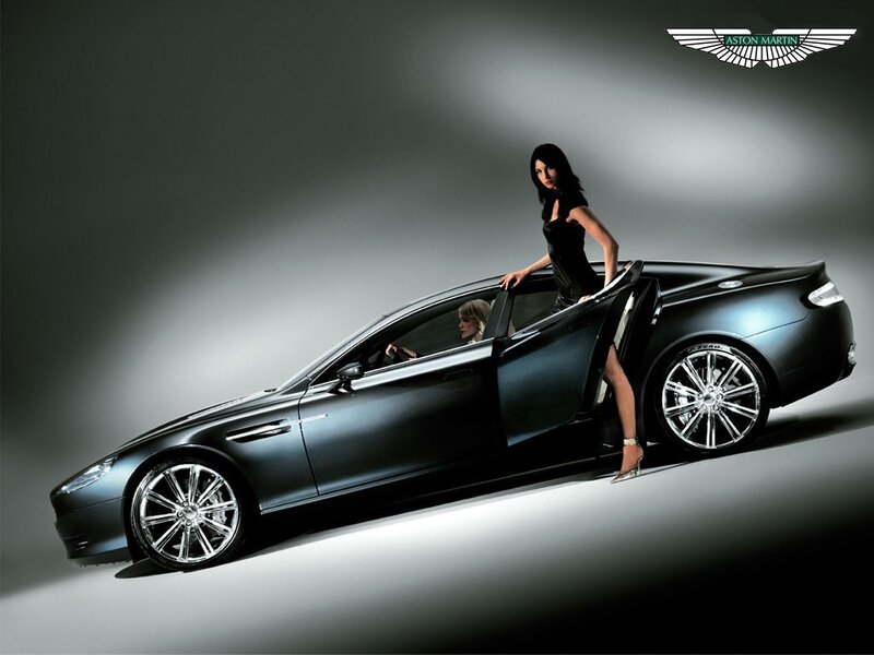 Aston Martin with model