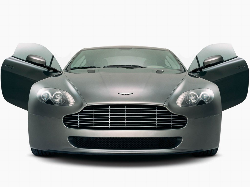 Aston Martin with open doors